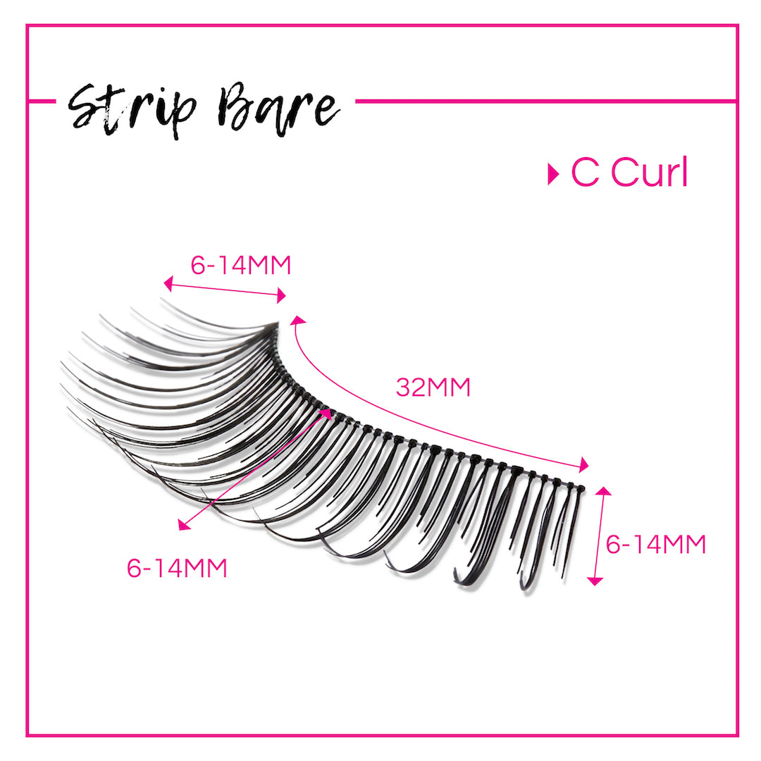 GladGirl False Lash Kit - Strip Bare