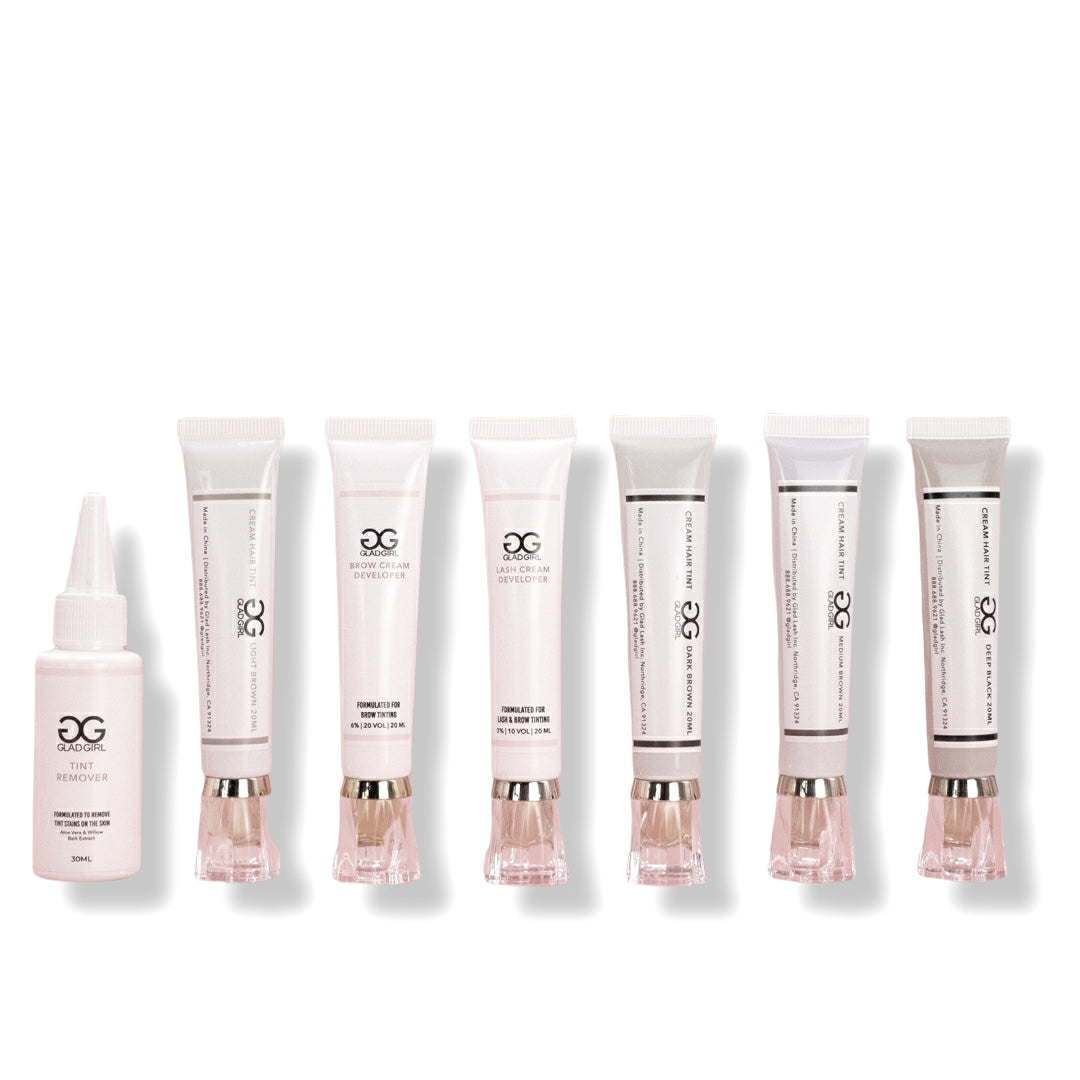 GladGirl Lash and Brow Cream Hair Tint Color System