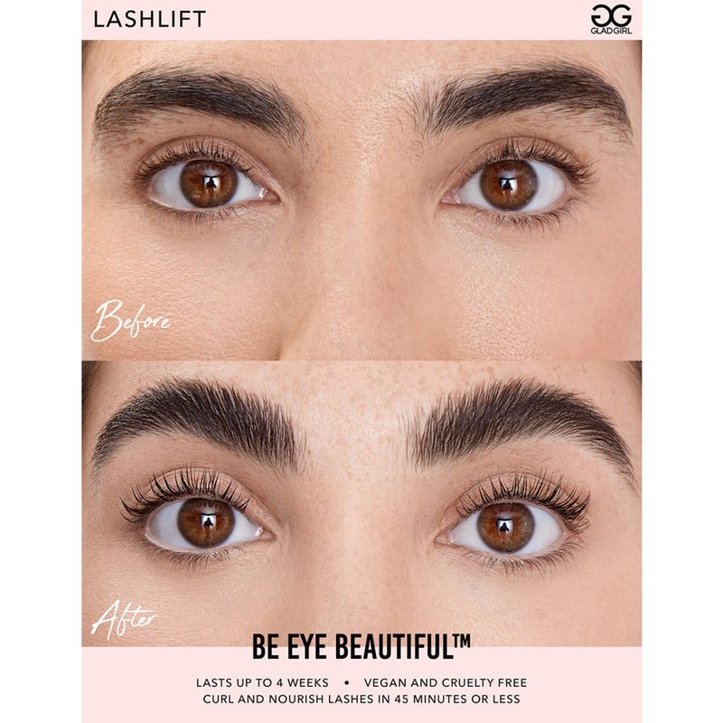 Lash lift counter card in salon 