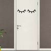 Lash Illustration Wall Decal on Door