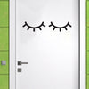 Eyelash Illustration Wall Decal Close Up