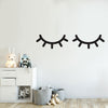 Eyelash Illustration Wall Decal in Bedroom