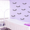 Eyelash Illustration Wall Decal in Treatment Room