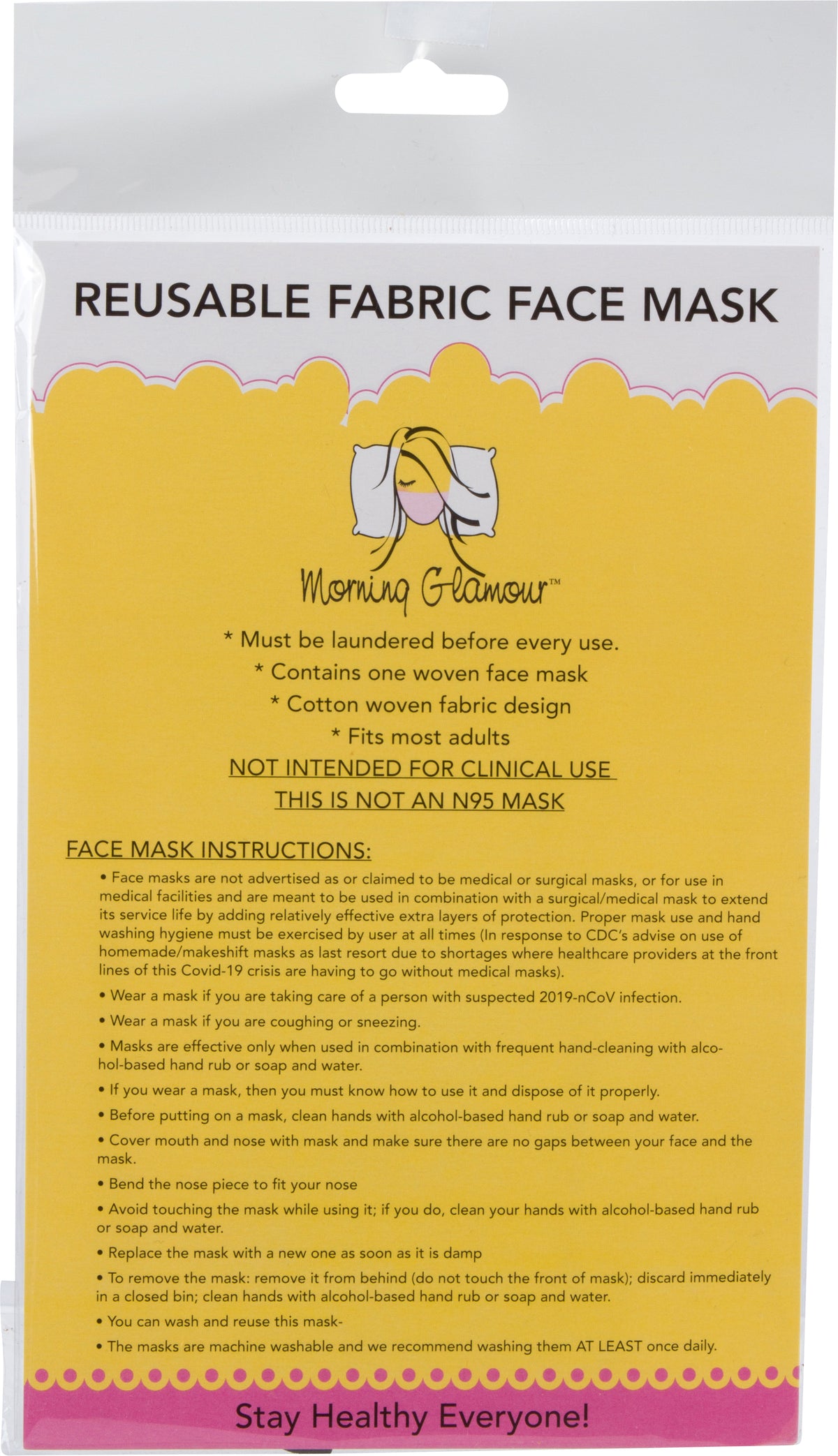 Morning Glamour Reusable Mask