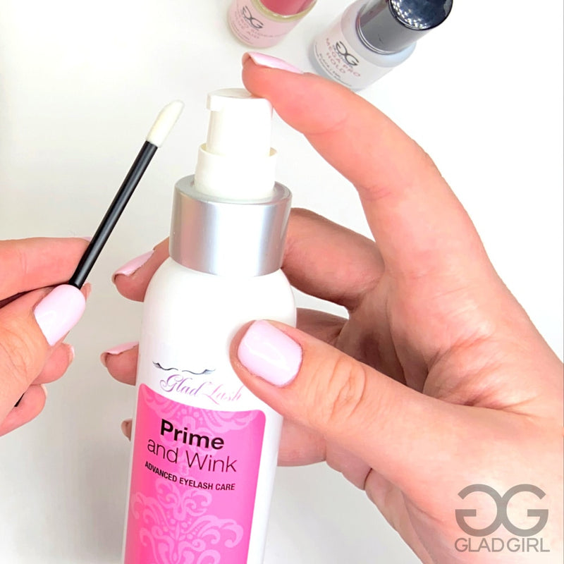 Glad Lash Prime and Wink Eyelash Extension Primer