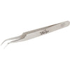 Glad Lash German Stainless Steel Tweezers for isolation 4.75&quot; Curved Tip