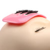Silicone Lash Pad side view with 3 rows of lashes
