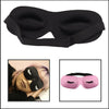 3D Contoured Black Satin Eyelash Extension Sleep Mask