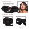 3D Contoured Pink Satin Eyelash Extension Sleep Mask