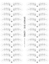 GladGirl Spikey Eye Lash Map Sticker - Long