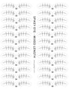 GladGirl Spikey Eye Lash Map Sticker - Mixed Length