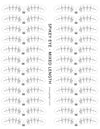 GladGirl Spikey Eye Lash Map Sticker - Mixed Length