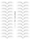 GladGirl Spikey Eye Lash Map Sticker - XXL