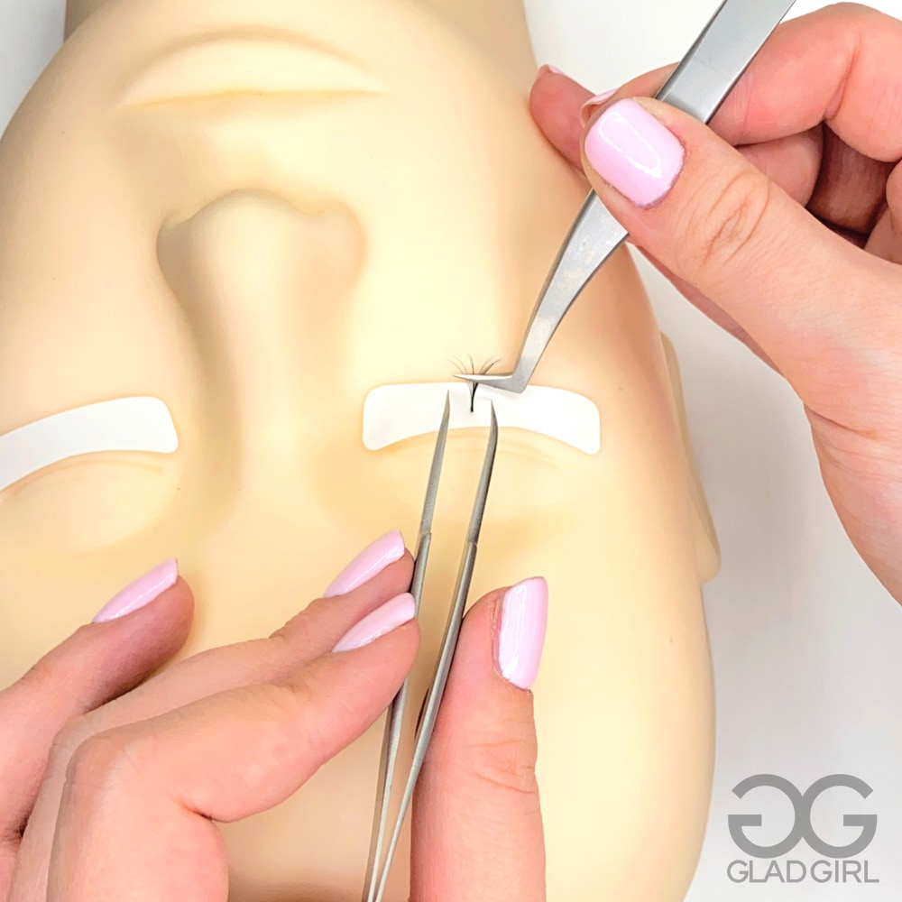 Under-Eye Pad in use