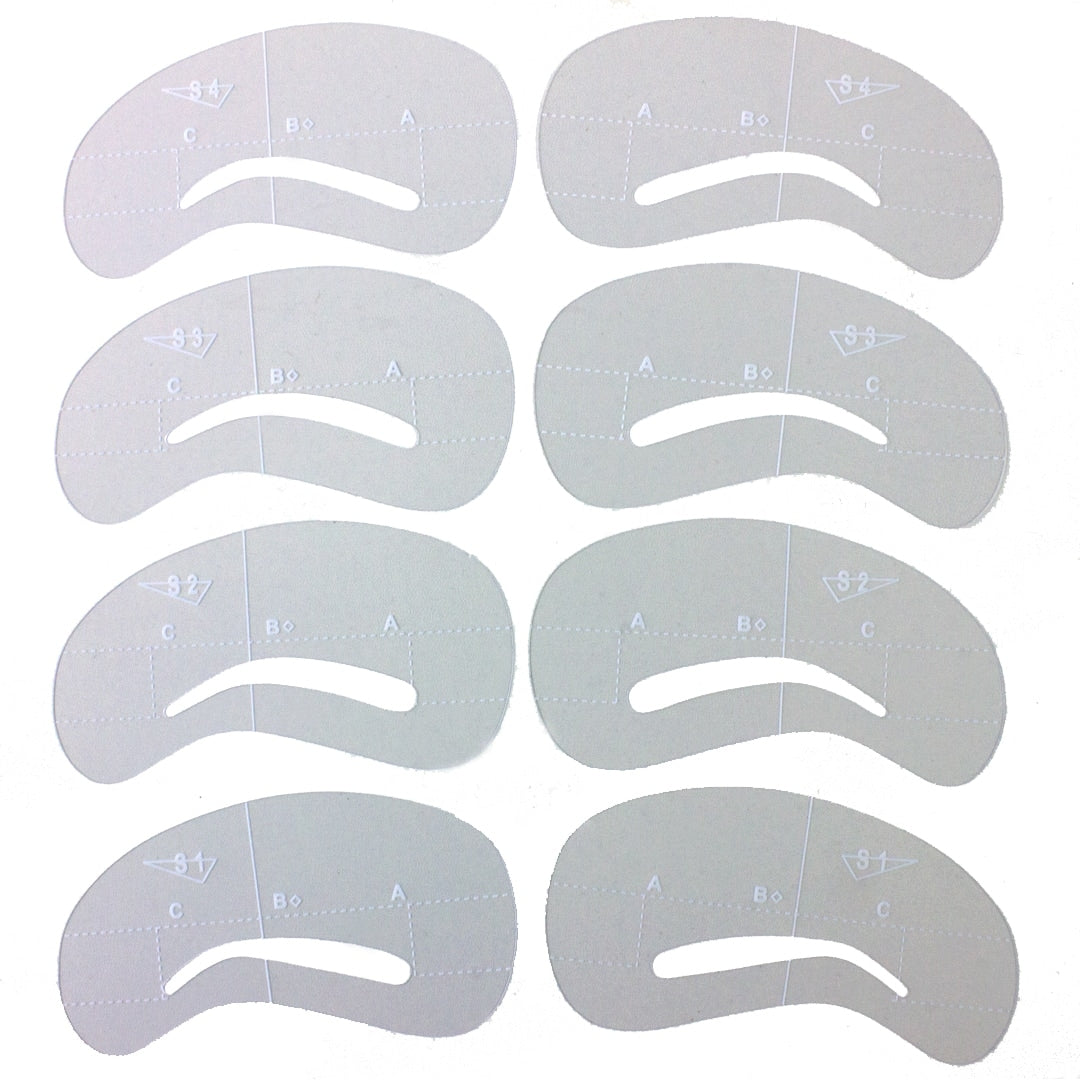 Eyebrows on Point Brow Stencils - GladGirl for Free Printable Eyebrow Stencils Actual Size