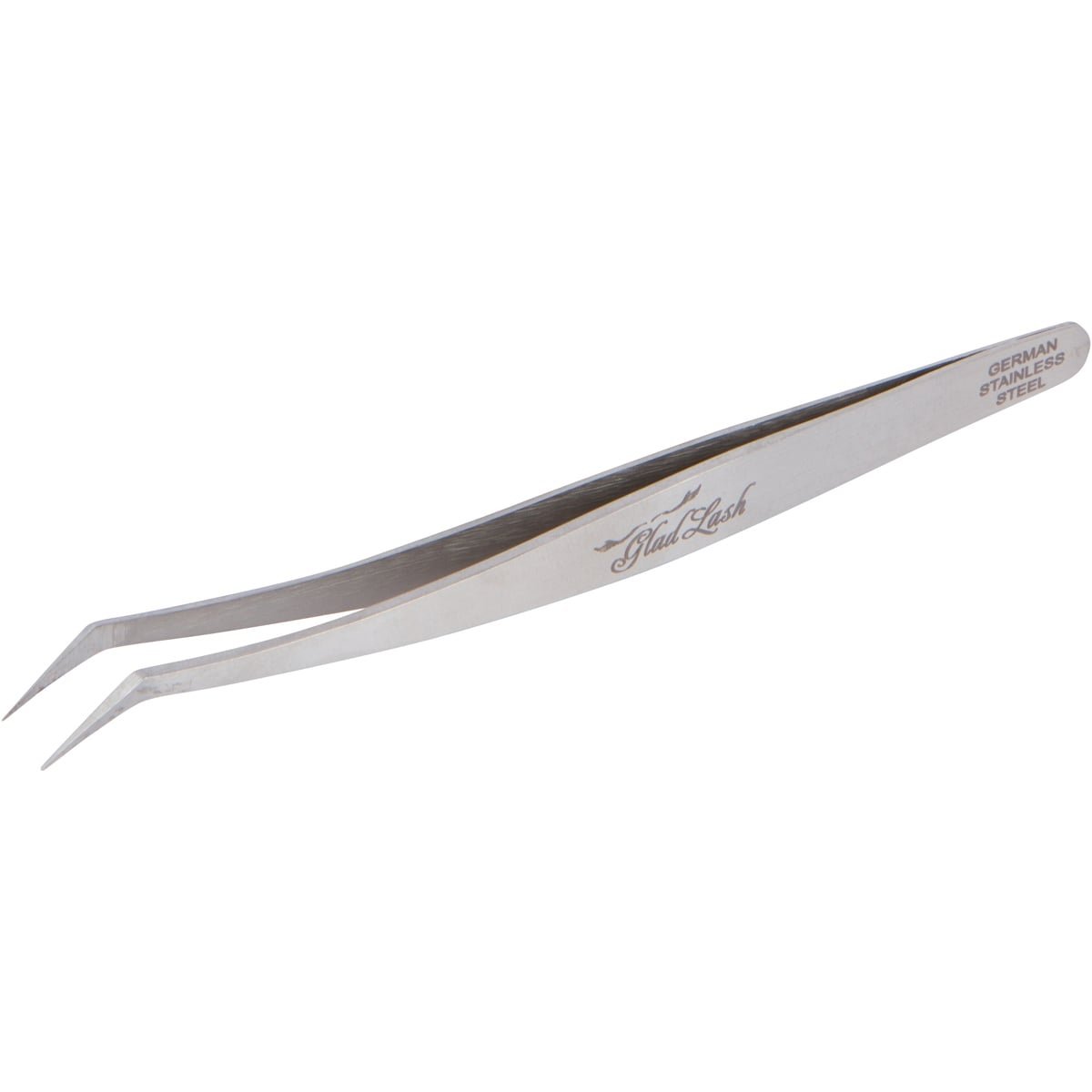 Glad Lash German Stainless Steel Tweezers - Angular Tip