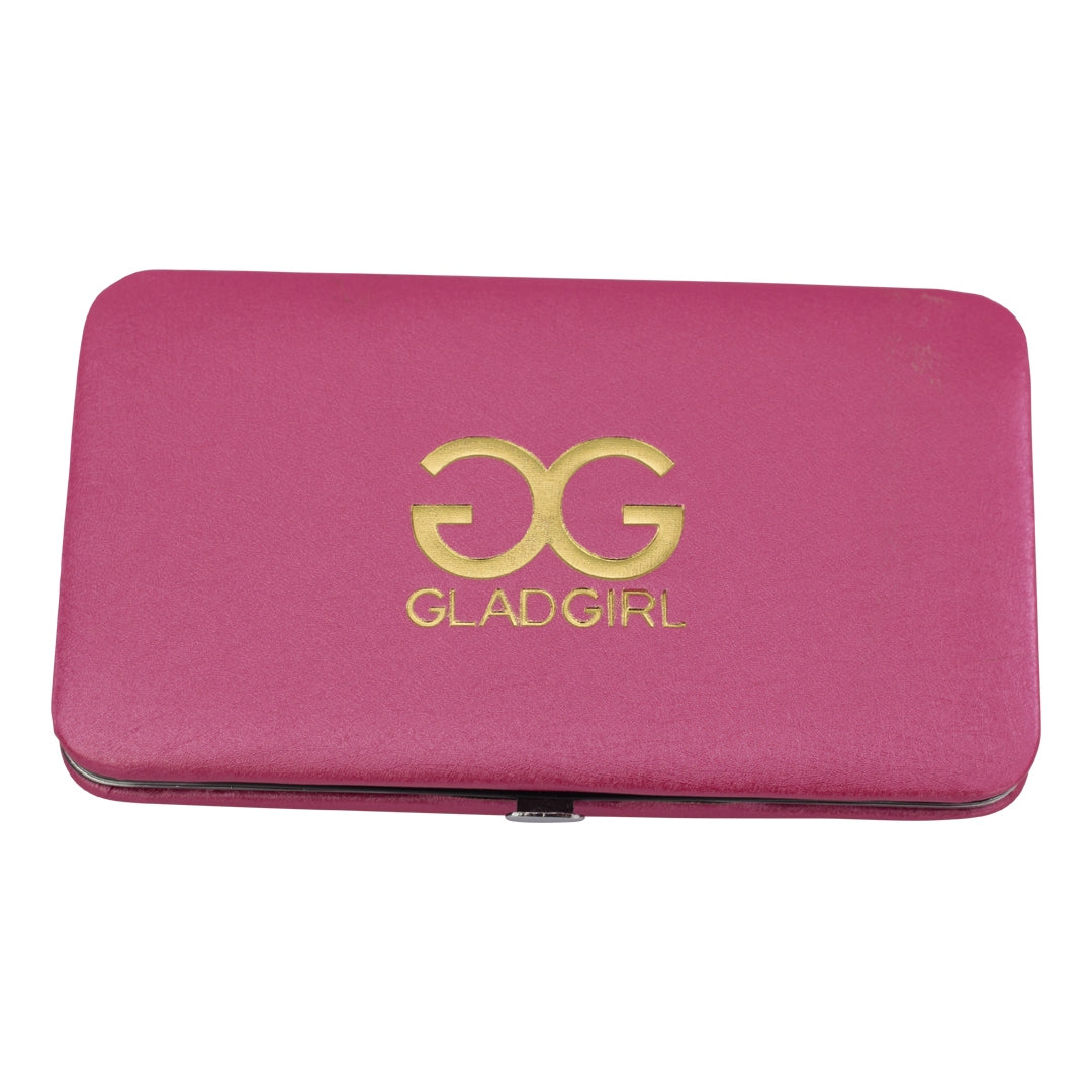 GladGirl® Magnetic Tweezer Case - Pink top view closed
