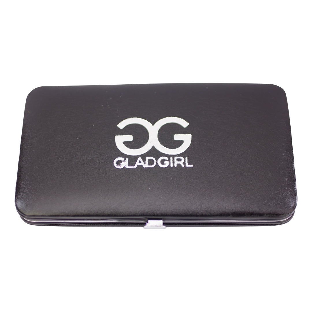 GladGirl® Magnetic Tweezer Case - Black top view closed