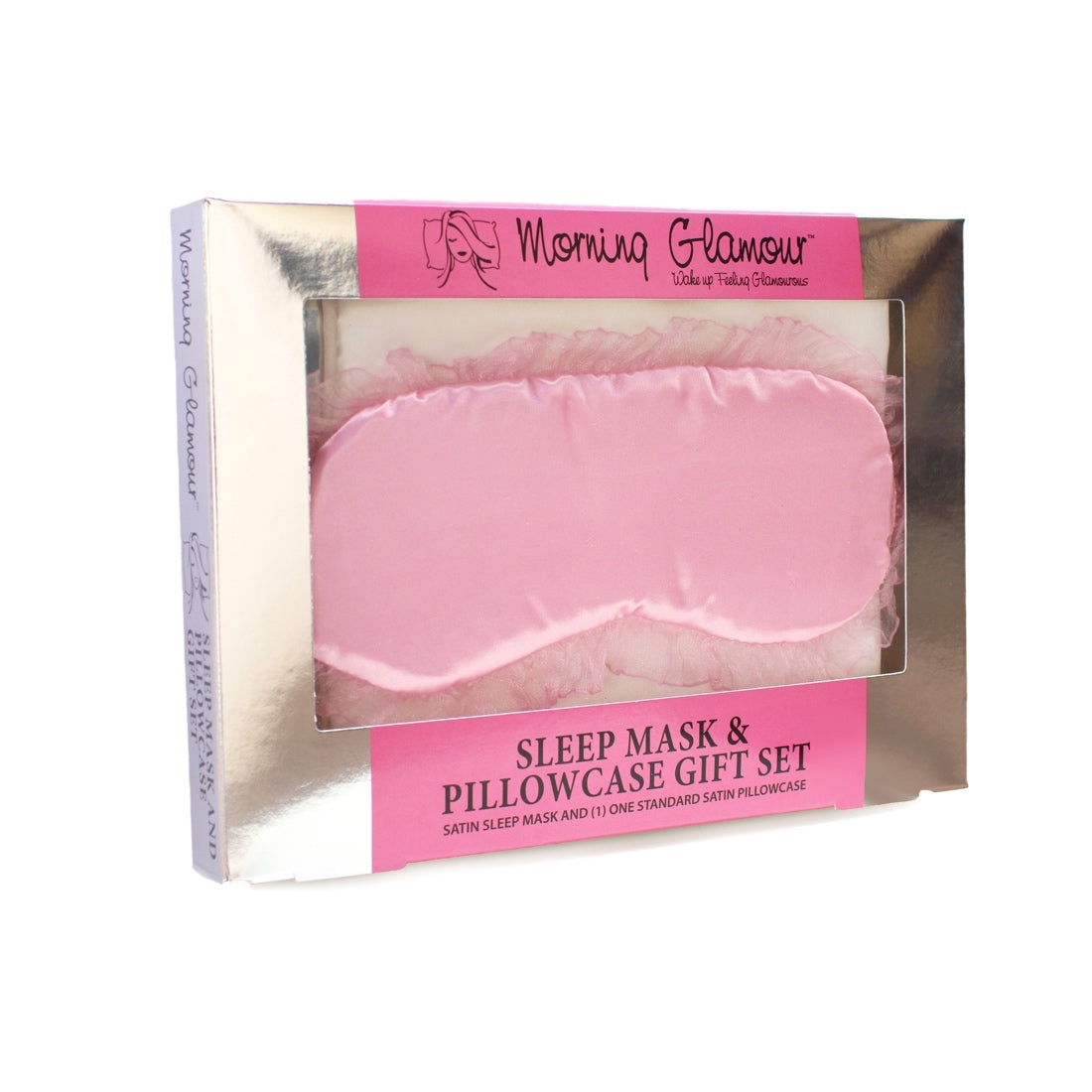 Satin Sleep Mask &amp; Pillowcase Gift Set
