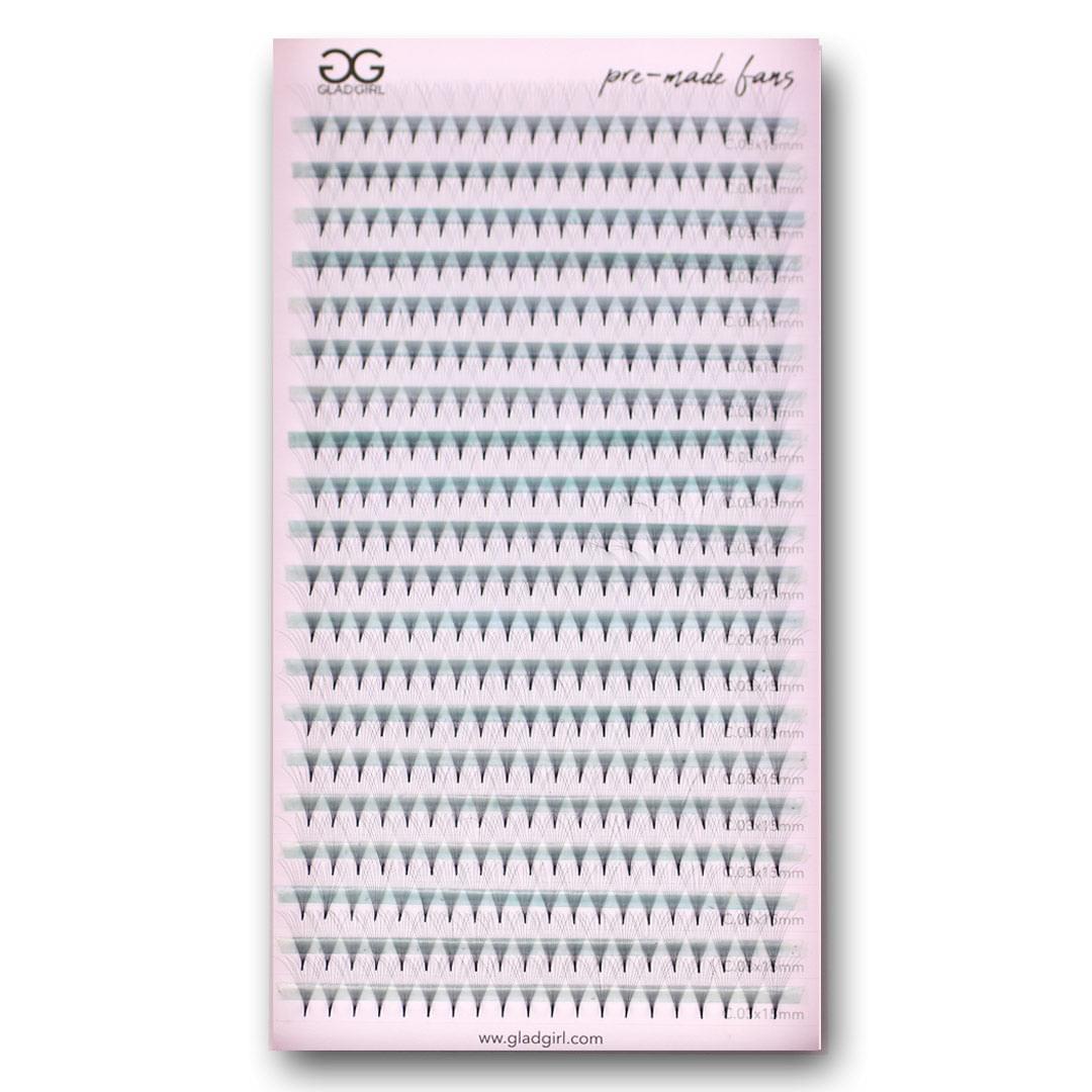 10D Heat Bonded PreMade Lash Fans - Mega Volume - 400 Fans