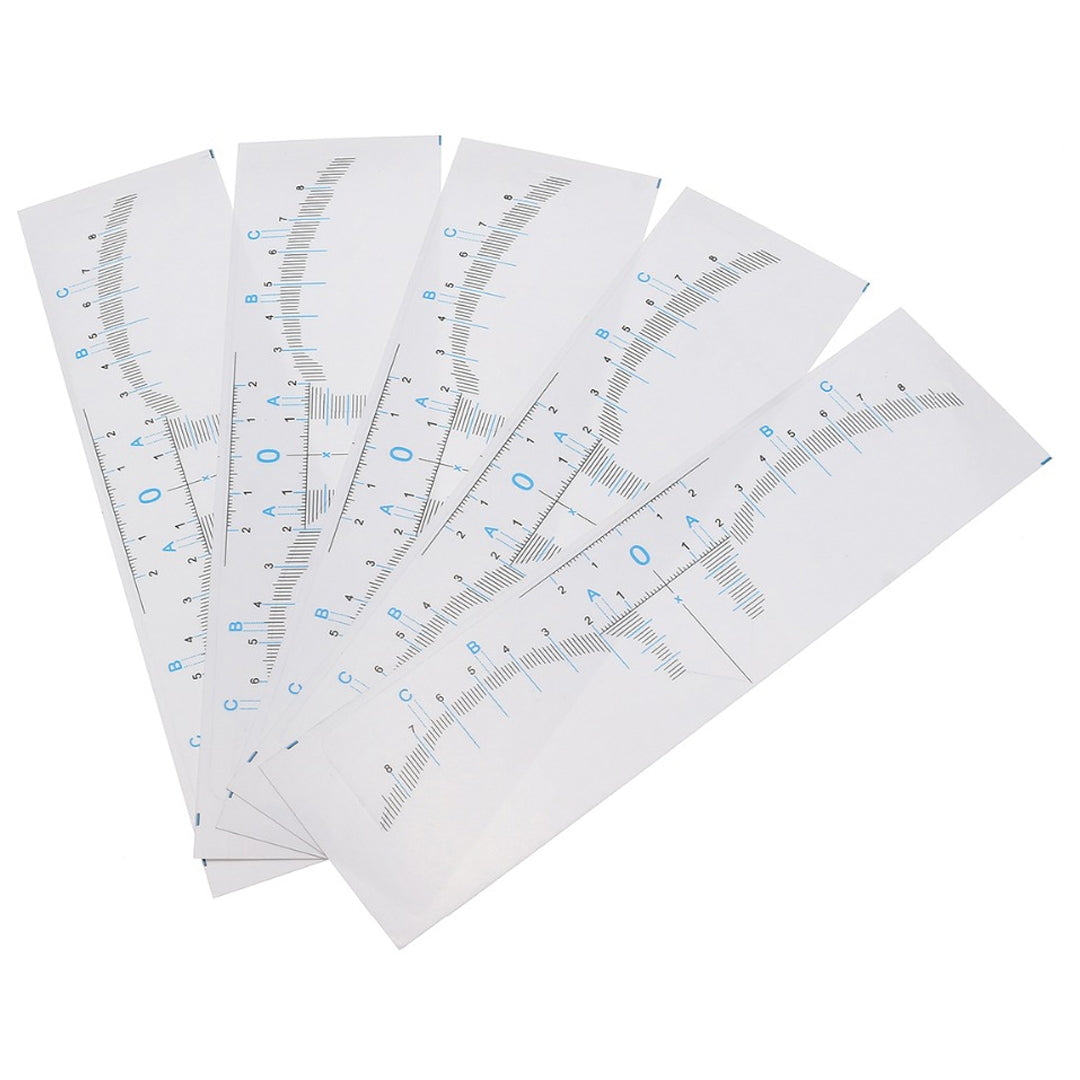 Eyebrow Shaping Sticker Ruler - 50 per Quantity