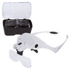 LED magnifying glasses with case for lenses
