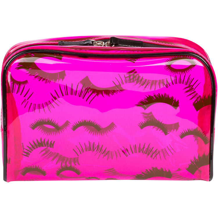 Pink Makeup Case by GladGIrl with lash pattern
