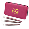 GladGirl® Magnetic Tweezer Case - Pink with gold logo