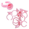 Split Cup Pink Glue Ring for eyelash extension application