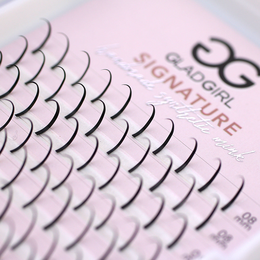Close up side view of GladGirl Spike Lashes