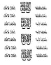 Eyelash Kiss-Cut Glossy Sticker Sheet
